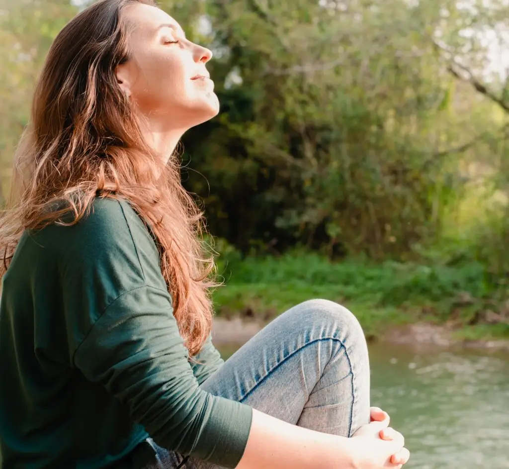 Woman enjoying nature